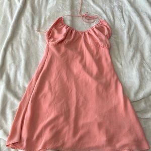 NWT ABERCROMBIE DOUBLE LAYERED HALTER MINI DRESS. Size Medium